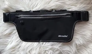 Marika Black Adjustable Waist Pack with Zipper Pocket thumbnail 1