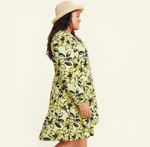 Anthropologie Tiered Dress, Size L, MSRP $148 thumbnail 2