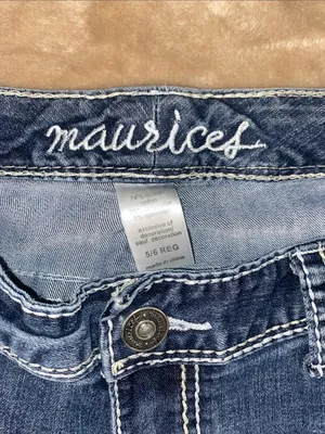 Maurice’s Dark Blue Women's Jeans with Embroidered Back Pocket thumbnail 2