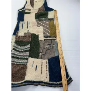 Anthropologie Sleeping on Snow Knitted Patchwork Sweater Dress XS‎ Wool Blend thumbnail 4
