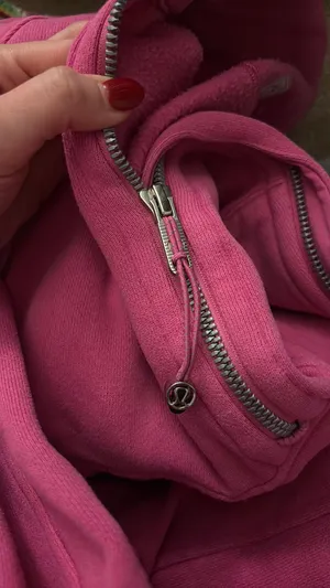 Lululemon Sonic Pink Scuba Funnel Neck Half Zip thumbnail 3