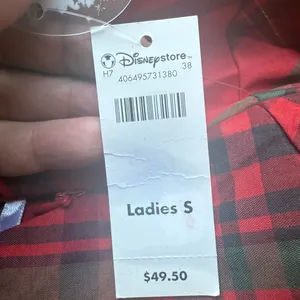 NWT Disney Red Plaid A-Line Skirt S satin taffeta toule christmas 28”waist thumbnail 9