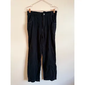 Known Supply Utility Pants Women Size M Black Paperbag Waist‎ Carpenter Contrast thumbnail 4