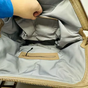 Alexander Wang Leather Toffee Caramel Emile Gold Hardware Satchel Bag Size Large thumbnail 15