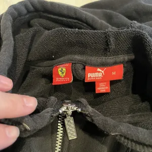 Men’s Puma Black Full Zip Ferrari Brand Hoodie Embroidered Size Medium Licensed thumbnail 6