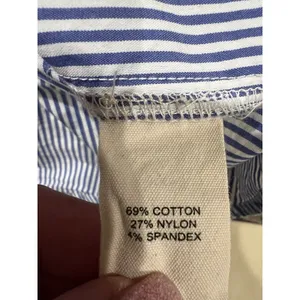 Marled Solid & Stripe Blue Oxford Stripe Button Down Shirt Size XS thumbnail 6