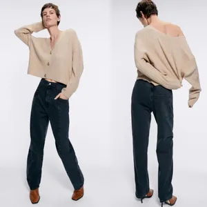 Nwt Zara Premium Quinn Pleated Straight Jeans Sz-10 thumbnail 2