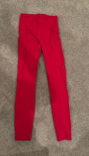 Lululemon Leggings High-Rise Red thumbnail 1