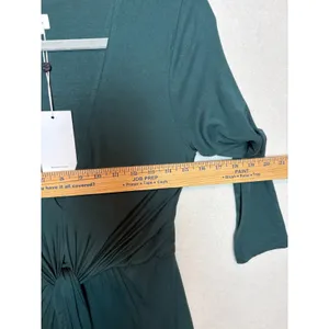 Lovers and Friends Sundance Maxi Dress Everglade Green V-Neck Twist Front Small thumbnail 9