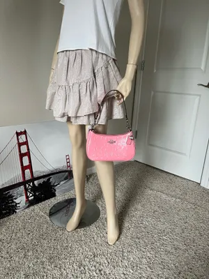 Coach Teri Shoulder Bag In Signature Leather With Heart Charm thumbnail 9