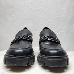 Madden Girl Hoxtonn Chunky Platform Loafer Womens 8 Black Chain Lug Sole‎ Grunge thumbnail 12