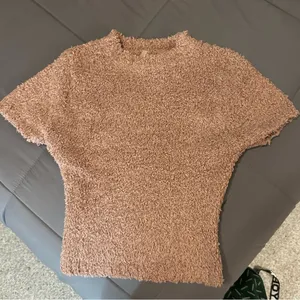 SKIMS Cozy Knit Cropped T-Shirt Rose Clay thumbnail 3