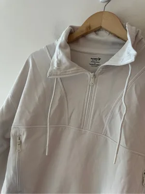 Old Navy White‎ Dynamic Fleece Pullover thumbnail 3