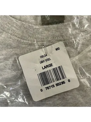 Hanes Nano- T Short Sleeve Light Steele Size Large Unisex thumbnail 5
