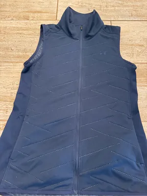 Under Armour Navy Blue ColdGear Zip Collar Vest Size Small thumbnail 2