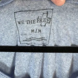 We The Free Free People Blue Draped‎ Slouchy Long Sleeve Top Womens Medium Boho thumbnail 4