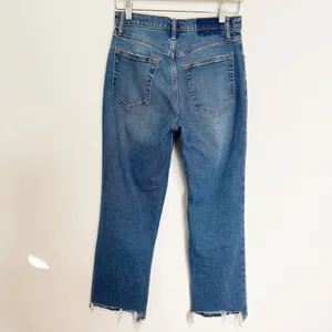Abercrombie Ankle Straight Jeans 27 Short Blue Distressed‎ 90s Streetwear Grunge thumbnail 6