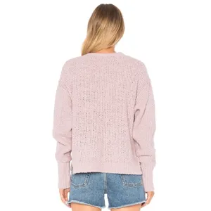 Free People Purple Coco V Neck Knit Sweater thumbnail 3