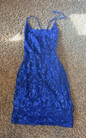 Blue short dress. Size XS thumbnail 1