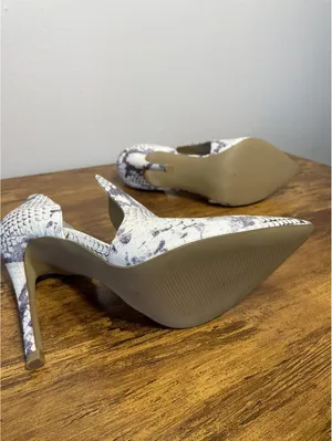 Steve Madden DOLLY Natural Snakeskin Pointed Toe Stiletto Pump 6.5 norm thumbnail 7