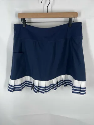 Addison Bay Birdie Golf Skort Navy White Pleated Size XL thumbnail 2