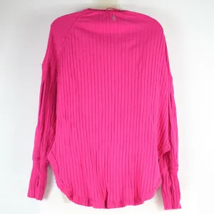 Free People Movement Pink Long Sleeve Button Up Shirt Top Size Womens Size XS thumbnail 2