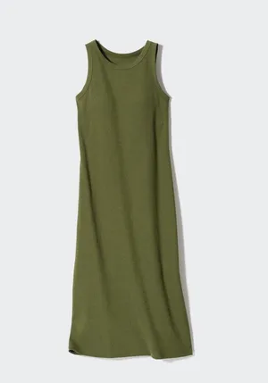 Uniqlo Built-In Dress Bra Olive Green thumbnail 1