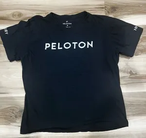 Peloton Black Century Club 100 Short Sleeve Tee Shirt Women’s Medium thumbnail 1