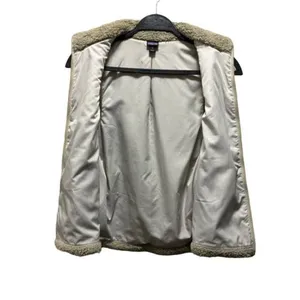 Patagonia Women's Los Gatos Full Zip Fleece Vest Beige Size Small Outdoor Wear thumbnail 4