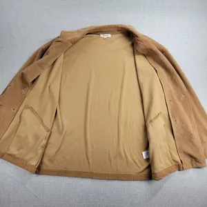 Madewell‎ Redford Womens Corduroy Blazer Jacket Size L Tan Knit Double Breasted thumbnail 8