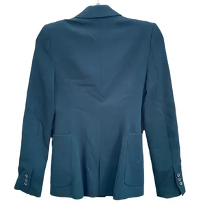 ZARA DARK GREEN WOOL TWO BUTTON BLAZER thumbnail 2