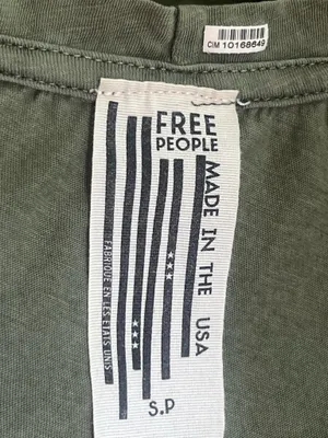 Free People Olive Green Blouse  thumbnail 5