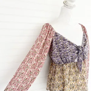 Buckle Floral Chiffon Keyhole Top Size Medium thumbnail 4