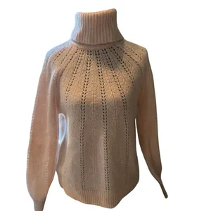 Haven Well Within Wool Blend Pointelle Mock Neck Sweater — Size S thumbnail 2