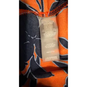 Tommy Hilfiger Orange Navy Blue Floral Sleeveless Sheath Dress Size 14 thumbnail 8