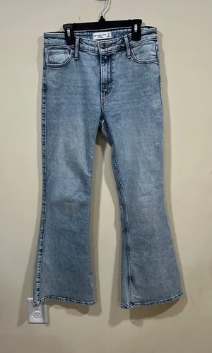 Abercrombie & Fitch high-rise flare jeans size 27 4 regular EUC thumbnail 1