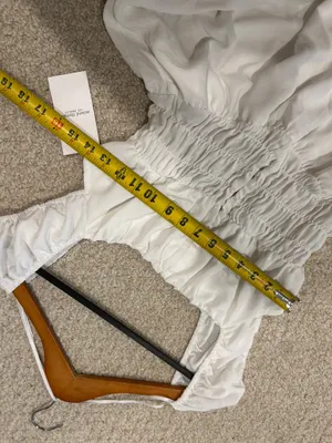 NWT white dress Size L thumbnail 6