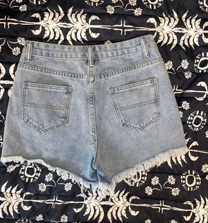 Rhinestone Fringe Shorts Blue Size 4 thumbnail 2