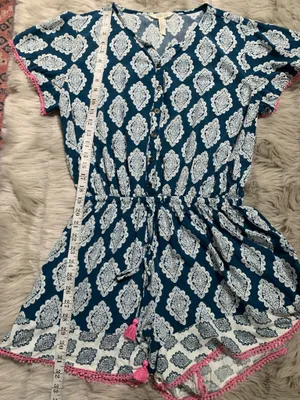 Matilda Jane Womens Brilliant Daydream On The Fringe Romper Size Large thumbnail 6