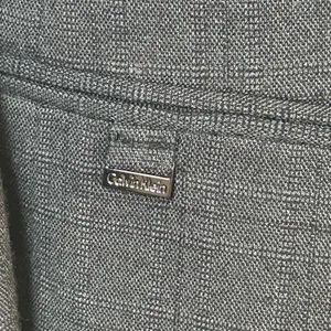 Calvin Klein Charcoal Grey Stretch Shawl Collar Open Front Blazer Size 14 Flaw thumbnail 6