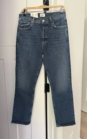 Citizens of Humanity Charlotte Jeans high‎ rise straight button fly new thumbnail 1