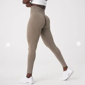 NVGTN Seamless Leggings in Mocha thumbnail 2