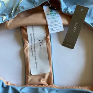 J Crew Curved Waist Cheeky Bikini Bottoms in Mist Blue Size M New thumbnail 8