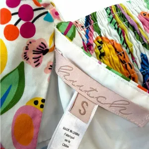 Hutch Floral Fruit Print Romper Women's Small Sleeveless Cotton Summer thumbnail 8