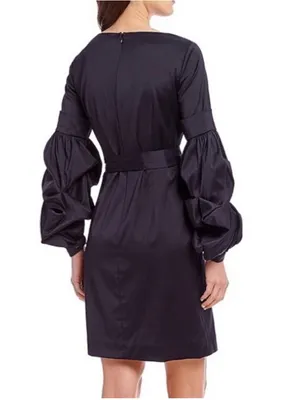 Antonio Melani | Theo Ruffle Black Dress, size 2 thumbnail 2