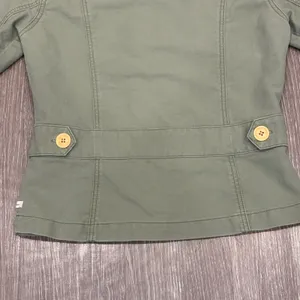 VTG 00s Hollister Co Olive Green Military Utility Jacket Size M Button Up Cotton thumbnail 11