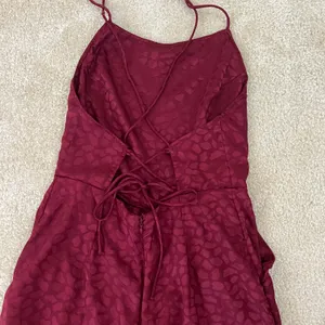 Red Criss-Cross Cheetah Print Jumpsuit thumbnail 3