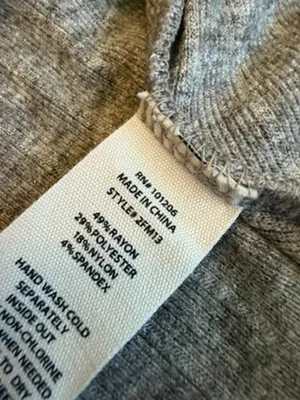 Soft Surroundings Beige Ribbed Knit Sweater Dress Long Sleeve Midi Medium Womens thumbnail 6
