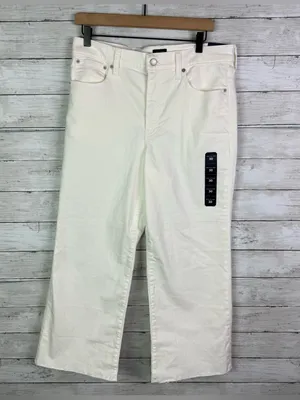 J Crew Factory Wide-leg cropped jean in all-day stretch Size 30 thumbnail 3