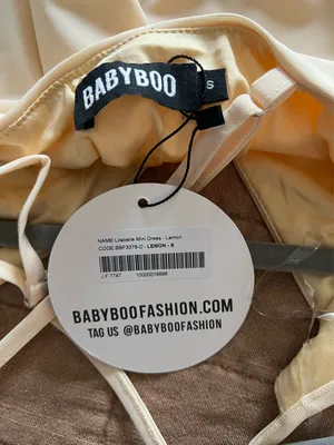 Baby boo Lilabelle Mini Dress - Lemon thumbnail 5